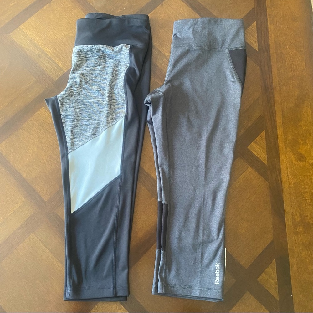 Reebok capri leggings bundle EUC